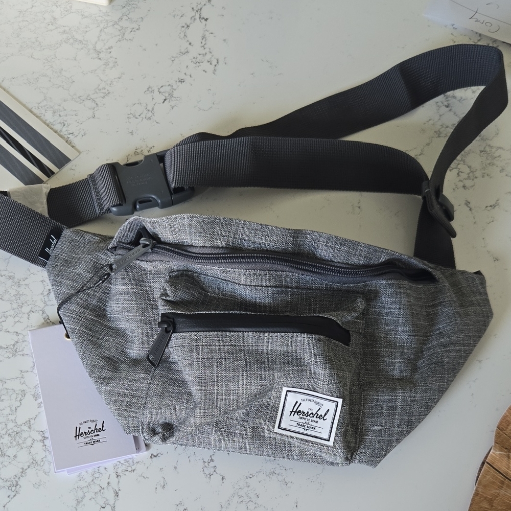 Herschel Supply Company Black and Gray Belt Bag